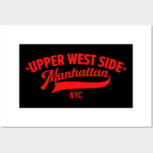 Upper West Side Manhattan Minimal Typo Art - NYC Urban Vibes Posters and Art